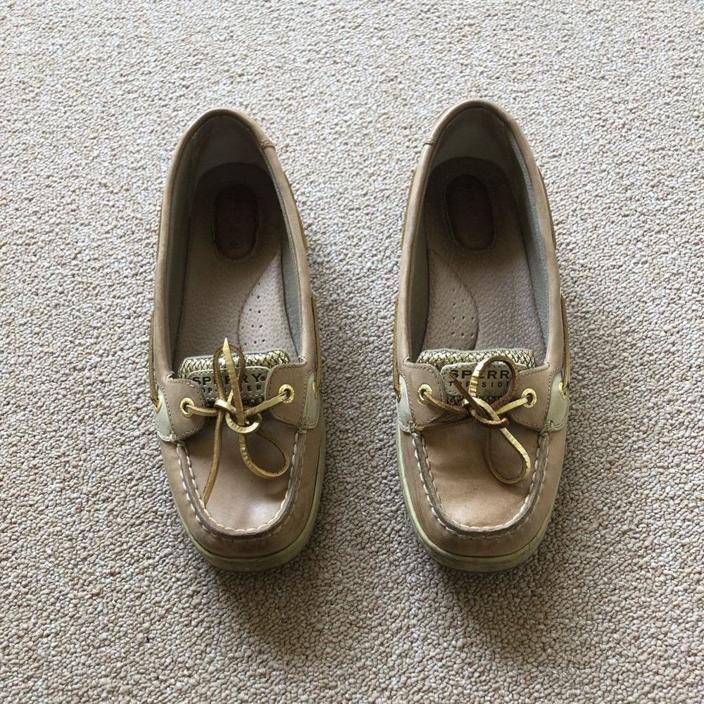 Sperry Angelfish Boat Shoe, Gold